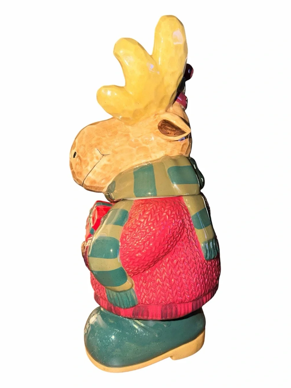 St. Nicholas Square Heartland Christmas Moose cookie jar